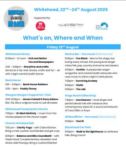 Programme for Fri 22 August 2025
