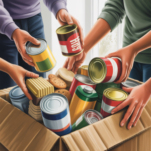 picture of staple item food donations